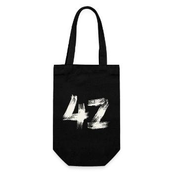 42 - Geschenkbeutel für Flaschen - Schwarz - Vorne