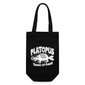 Platopus - Theory of Forms Philosophy - Gift Bag for Bottles - black - Front