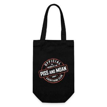 Member of Piss and Moan Club 11 - Geschenkbeutel für Flaschen - Schwarz - Vorne