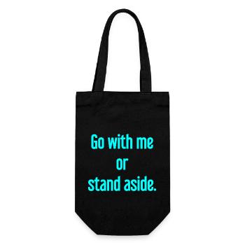 Walk with or aside - Gift Bag for Bottles - black - Front