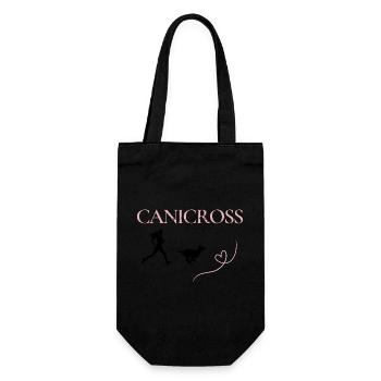 Canicross everyday women - Gift Bag for Bottles - black - Front