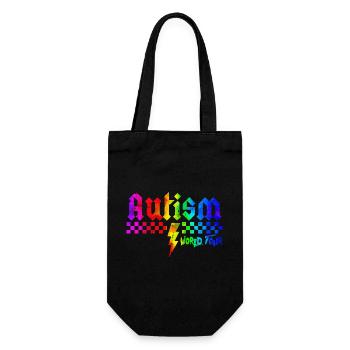 Autism awareness different different better - Gift Bag for Bottles - black - Front