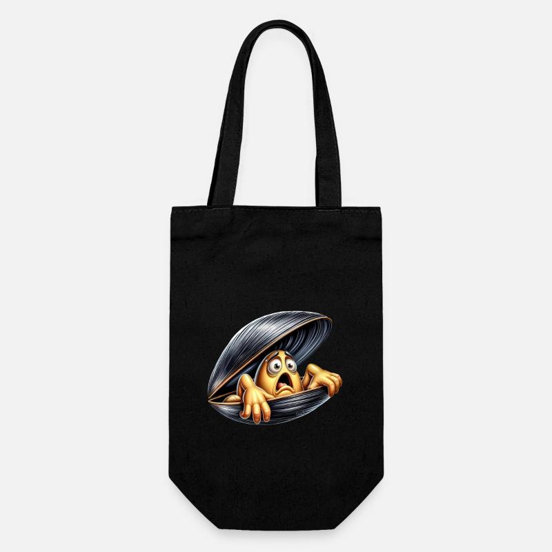 moule apeurée - Sac à bouteille - noir