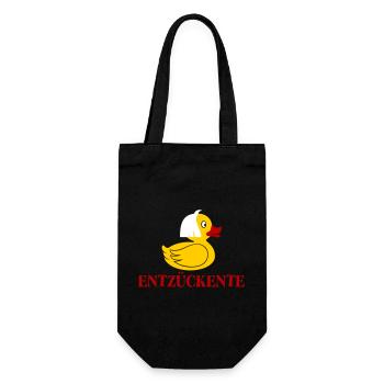 Entzückente - Geschenkbeutel für Flaschen - Schwarz - Vorne