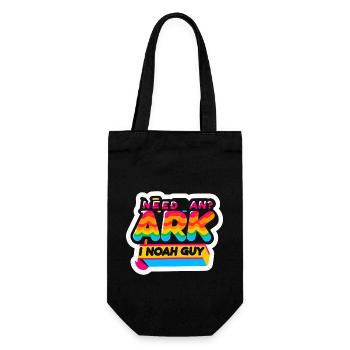 Need An Ark I Noah Guy 8 - Geschenkbeutel für Flaschen - Schwarz - Vorne