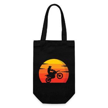 Motocross MX Supercross Enduro Dirt Bike - Gift Bag for Bottles - black - Front