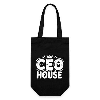 CEO des Hauses - Geschenkbeutel für Flaschen - Schwarz - Vorne