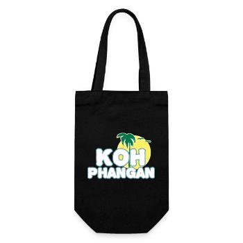 Koh Phangan Mondinsel - Geschenkbeutel für Flaschen - Schwarz - Vorne