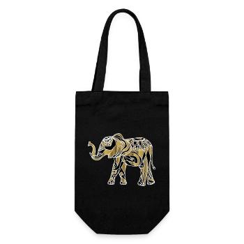 Éléphant - Sac à bouteille - noir - Devant
