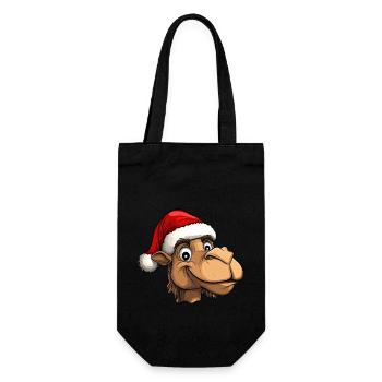Père Noël à dos de chameau - Sac à bouteille - noir - Devant