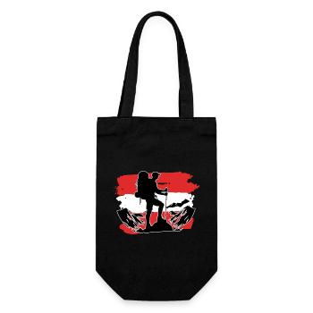 Drapeau autrichien Randonneurs - Sac à bouteille - noir - Devant