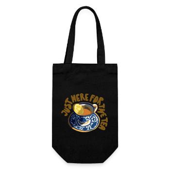 Juste ici pour le thé - Sac à bouteille - noir - Devant