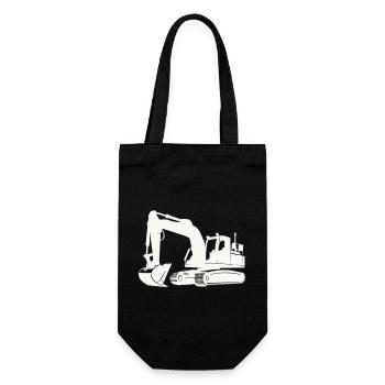 Excavatrice - Sac à bouteille - noir - Devant