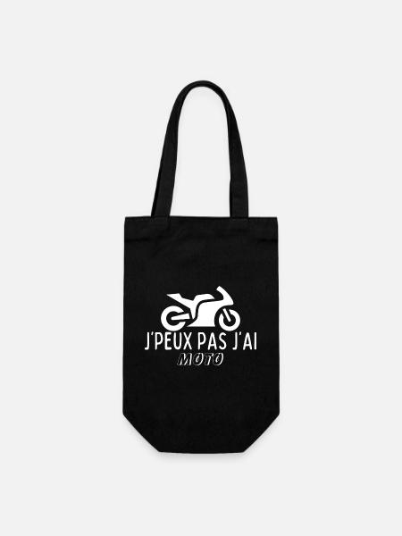 Ich kann kein Motorrad haben - Geschenkbeutel für Flaschen - Schwarz