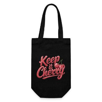 Keep It Cherry Cherries pour un fan de cerise - Sac à bouteille - noir - Devant