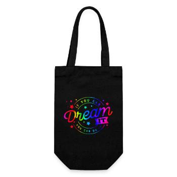 Dream It Citations Positives Citation Amour Mignon - Sac à bouteille - noir - Devant