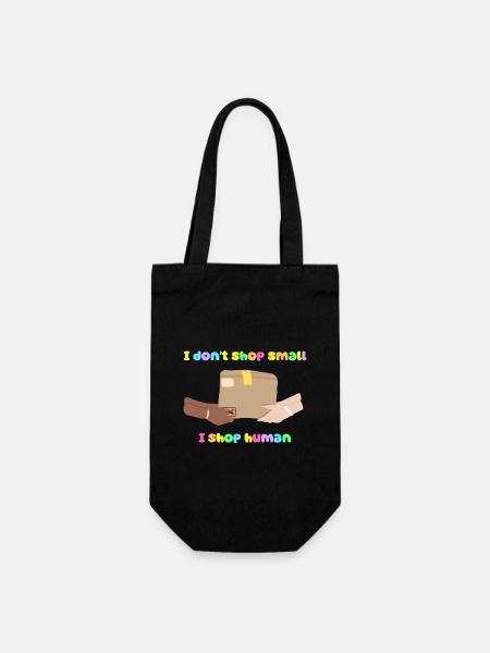 Shop Small, Shop Human - Sac à bouteille - noir
