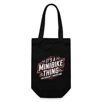 Only for real minibike fans - Gift Bag for Bottles - black - Front