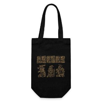 Glyphs of the Maya - Gift Bag for Bottles - black - Front
