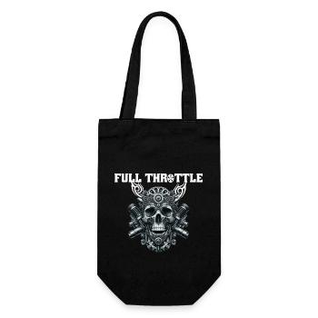 Vollgas - Full Throttle - Gift Bag for Bottles - black - Front