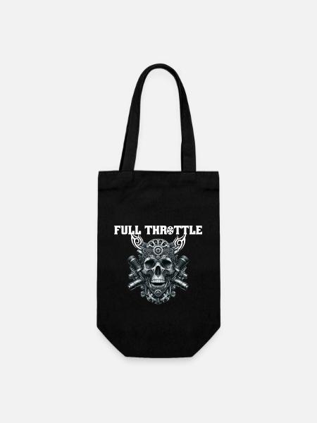 Vollgas - Full Throttle - Geschenkbeutel für Flaschen - Schwarz