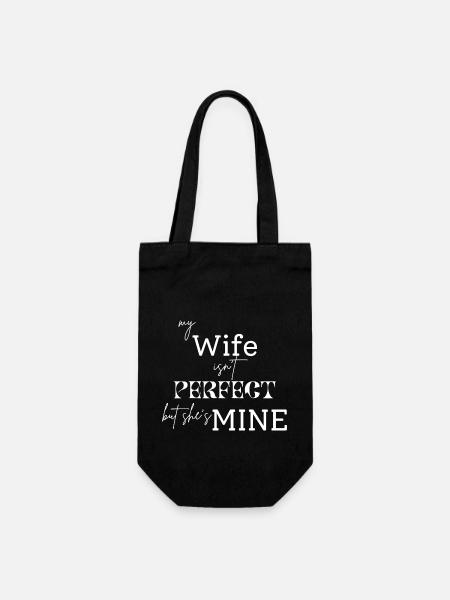 My Wife - Gift Bag for Bottles - black