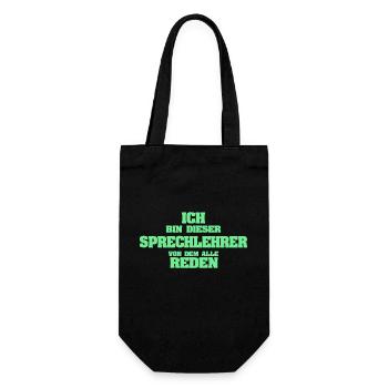 Professeur d’élocution en tant que profession - Sac à bouteille - noir - Devant