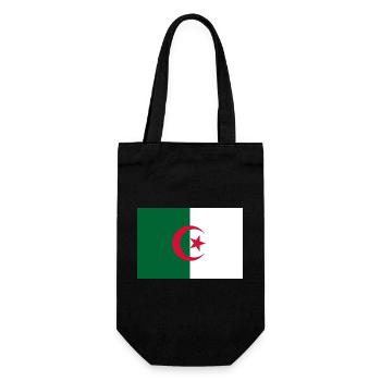 Algerien - Geschenkbeutel für Flaschen - Schwarz - Vorne