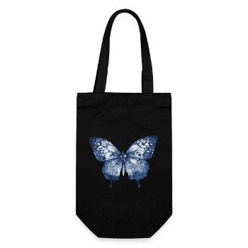 Butterfly Elegant Nature Motif - Gift Bag for Bottles - black - Front