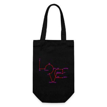 xoxo love you amore Blumen Frauen Valentinstag 14 - Geschenkbeutel für Flaschen - Schwarz - Vorne