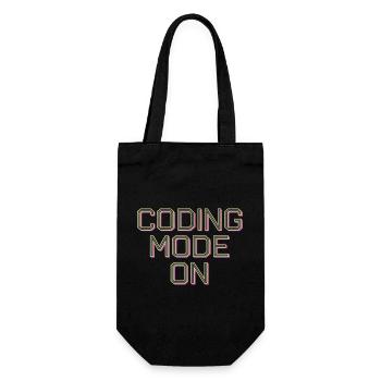 Coding Mode On 13 - Geschenkbeutel für Flaschen - Schwarz - Vorne