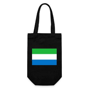 Sierra Leone - Geschenkbeutel für Flaschen - Schwarz - Vorne