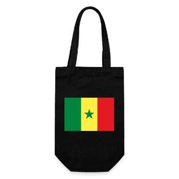 Senegal - Geschenkbeutel für Flaschen - Schwarz - Vorne