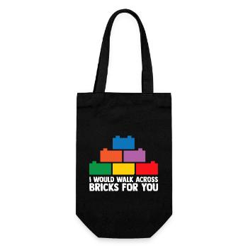 Brick Builder Brick Building Master Builder - Gift Bag for Bottles - black - Front