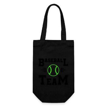 baseball team - Geschenkbeutel für Flaschen - Schwarz - Vorne