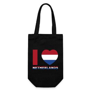 J’aime les Pays-Bas - Sac à bouteille - noir - Devant