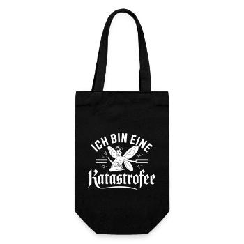 Ich bin eine Katastrophe - Gift Bag for Bottles - black - Front