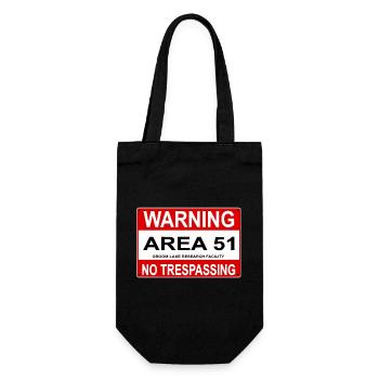 AREA 51 Shield - Gift Bag for Bottles - black - Front