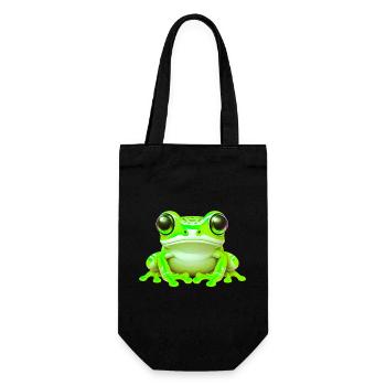 Grenouille - Sac à bouteille - noir - Devant