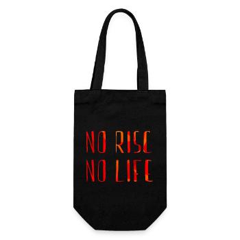 no risc no life - Gift Bag for Bottles - black - Front