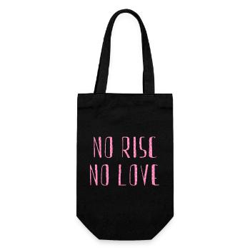 pas de risc pas d’amour - Sac à bouteille - noir - Devant