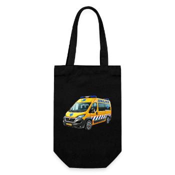 Ambulance modern - Gift Bag for Bottles - black - Front