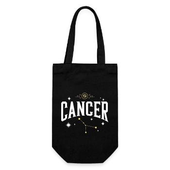 Signe astro cancer - Sac à bouteille - noir - Devant