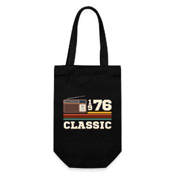 Anniversaire 1976 retro classic - Sac à bouteille - noir - Devant