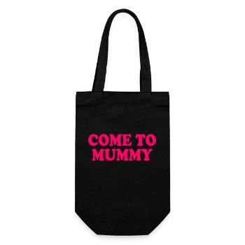 come to mummy - Gift Bag for Bottles - black - Front