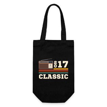 Anniversaire 2017 retro classic - Sac à bouteille - noir - Devant