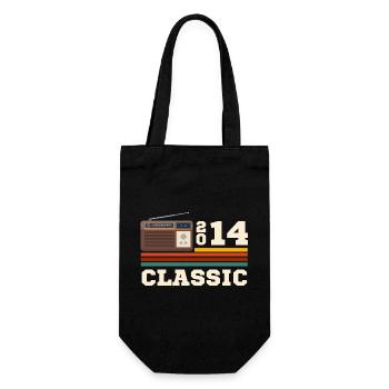 Anniversaire 2014 retro classic - Sac à bouteille - noir - Devant