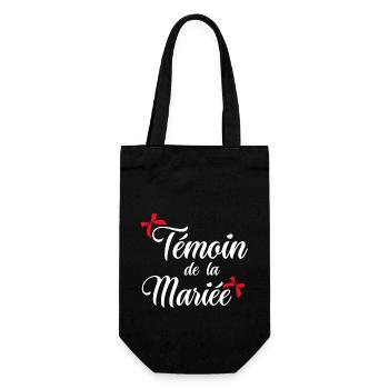 Témoin de la mariée noeud - Sac à bouteille - noir - Devant