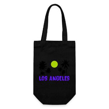 los angeles - Geschenkbeutel für Flaschen - Schwarz - Vorne