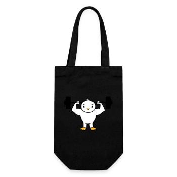 Oiseau Bodybuilder Haltérophilie Fort Gym Fitness - Sac à bouteille - noir - Devant